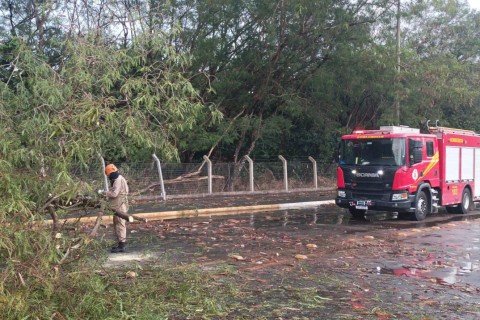 Corpo de Bombeiros alerta para riscos de acidentes durante as primeiras chuvas da temporada