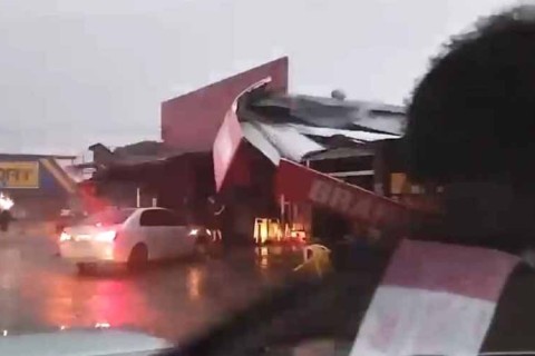 Tempestade e chuva de granizo causam estragos e deixam moradores sem energia elétrica em Alta Floresta