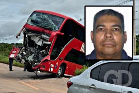 Acidente entre ônibus e caminhão mata motorista e deixa vítimas feridas