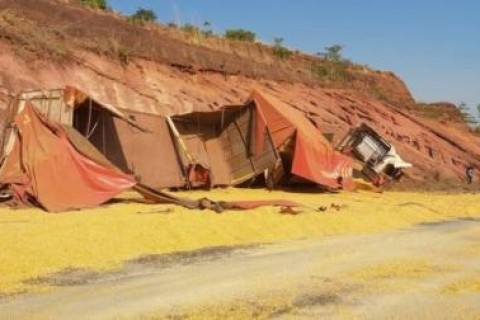 Caminhoneiro é arremessado de cabine e morre em rodovia na região de Campo Novo do Parecis