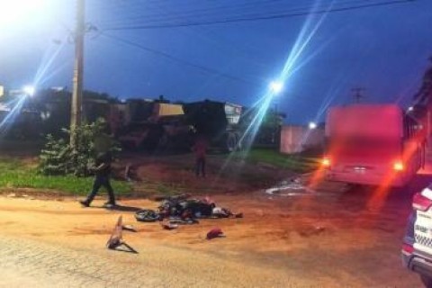 Motociclista morre atingida por ônibus em rodovia estadual