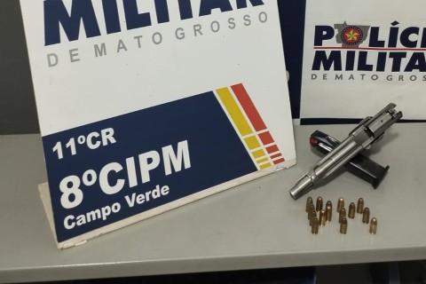 PM prende suspeito por violência doméstica, ameaça e porte ilegal de arma