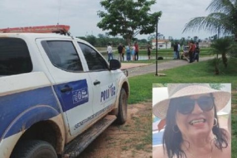 Mãe de vereadora é encontrada morta em lago no interior