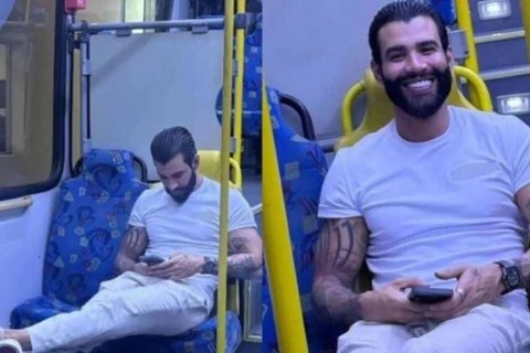 Gusttavo Lima é flagrado em ônibus e web reage: “As coisas não estão fáceis”