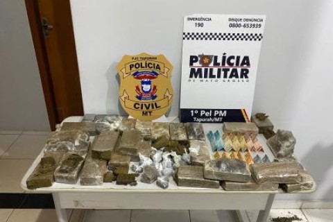 Dupla é presa e 12 kg de maconha apreendida em 'boca'