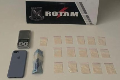 Jovem de 21 anos é preso com 16 porções de cocaína em MT