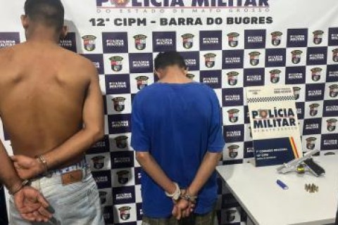 Dupla é presa horas após balear 3 pessoas no interior de MT