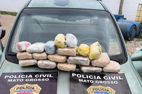 Homem é preso com maconha trazida da Bolívia para MT