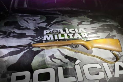 Polícia apreende rifle e munições em operação na MT-339, zona rural de Tangará da Serra