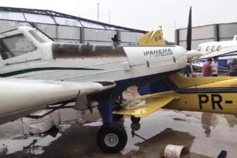 Cidades do nortão registram chuva e temporal causa estragos em aeródromo